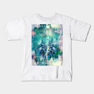 Soul or aura and binary code Kids T-Shirt